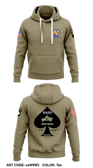 B co 2/56th Reunion Store 1  Core Men's Hooded Performance Sweatshirt - caW9W5