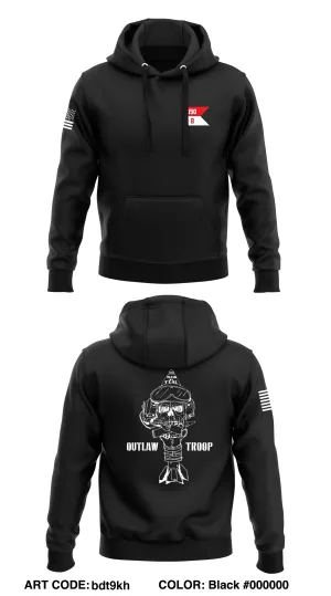 B TRP. 1-15th CAV  Core Men's Hooded Performance Sweatshirt - bdt9kh