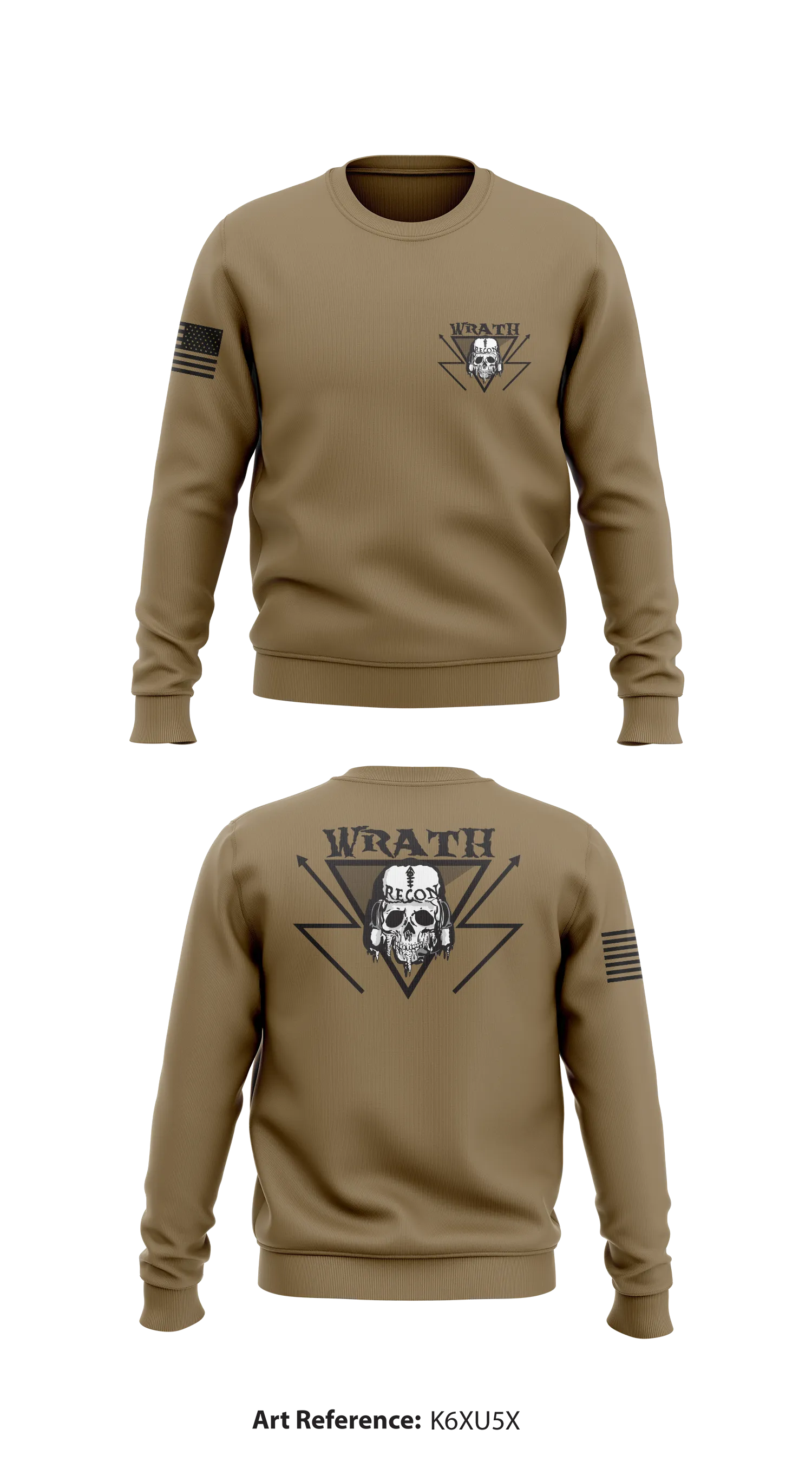 B TRP 3-61 CAV Store 1 Core Men's Crewneck Performance Sweatshirt - K6xu5X