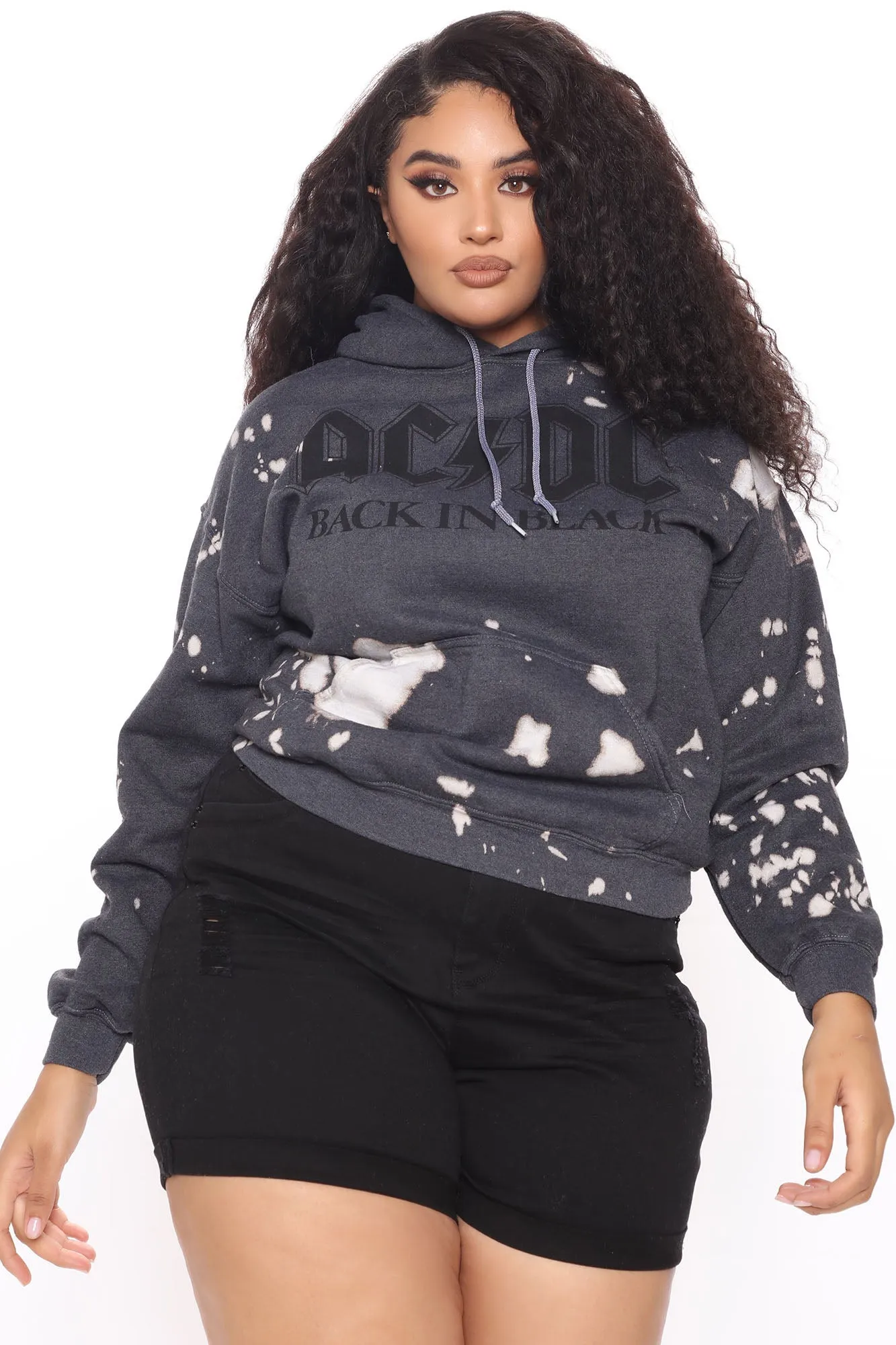 Back In Black ACDC Hoodie - Black/white
