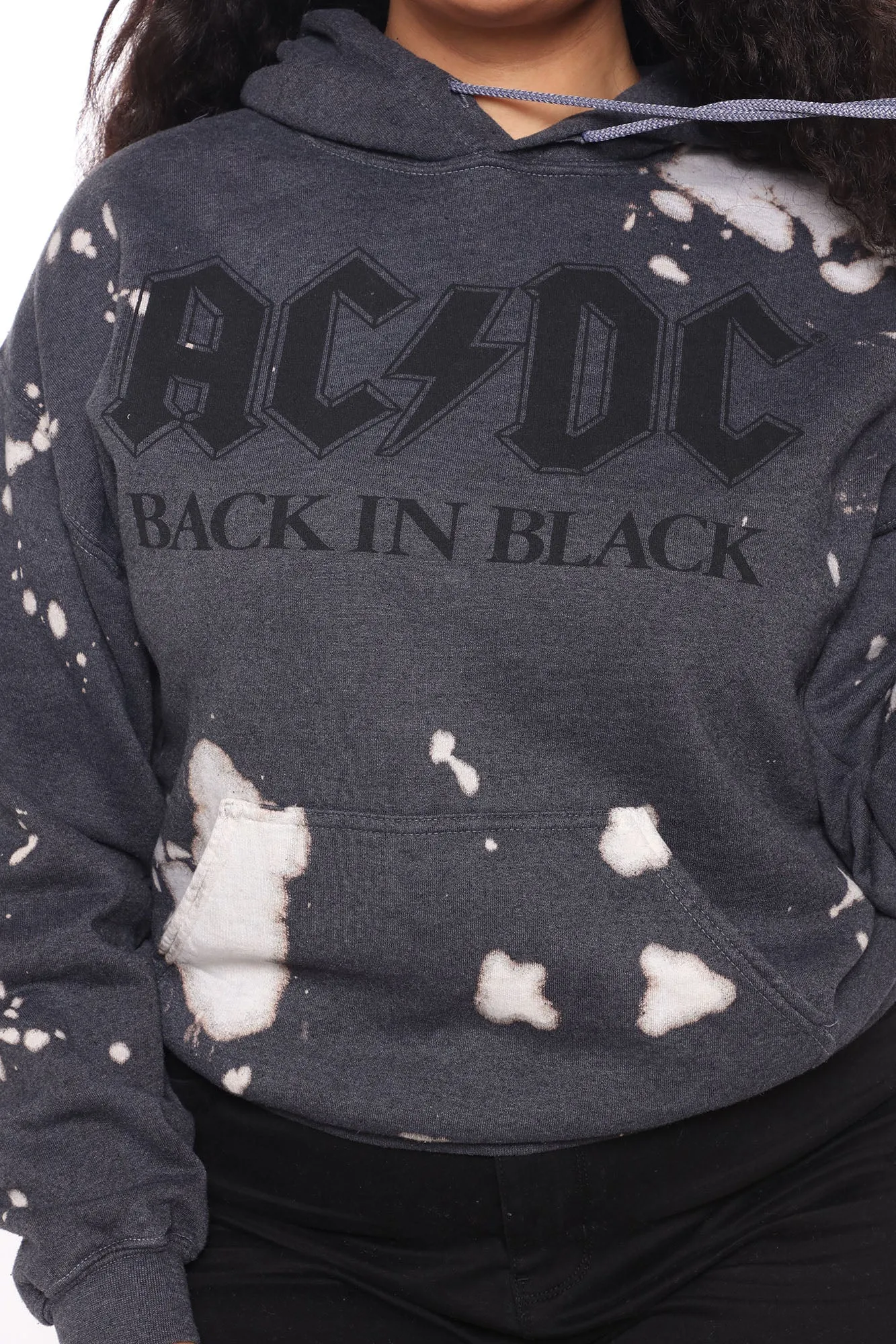 Back In Black ACDC Hoodie - Black/white