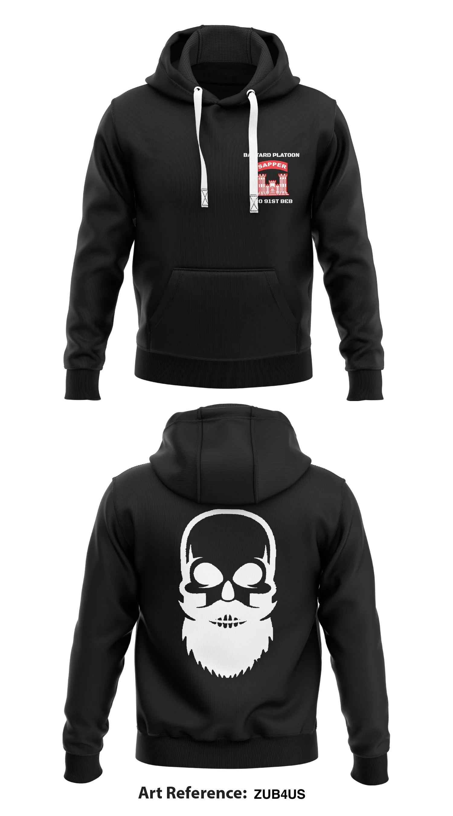 Bastard Platoon ACO 91st BEB1  Core Men's Hooded Performance Sweatshirt - zUB4US