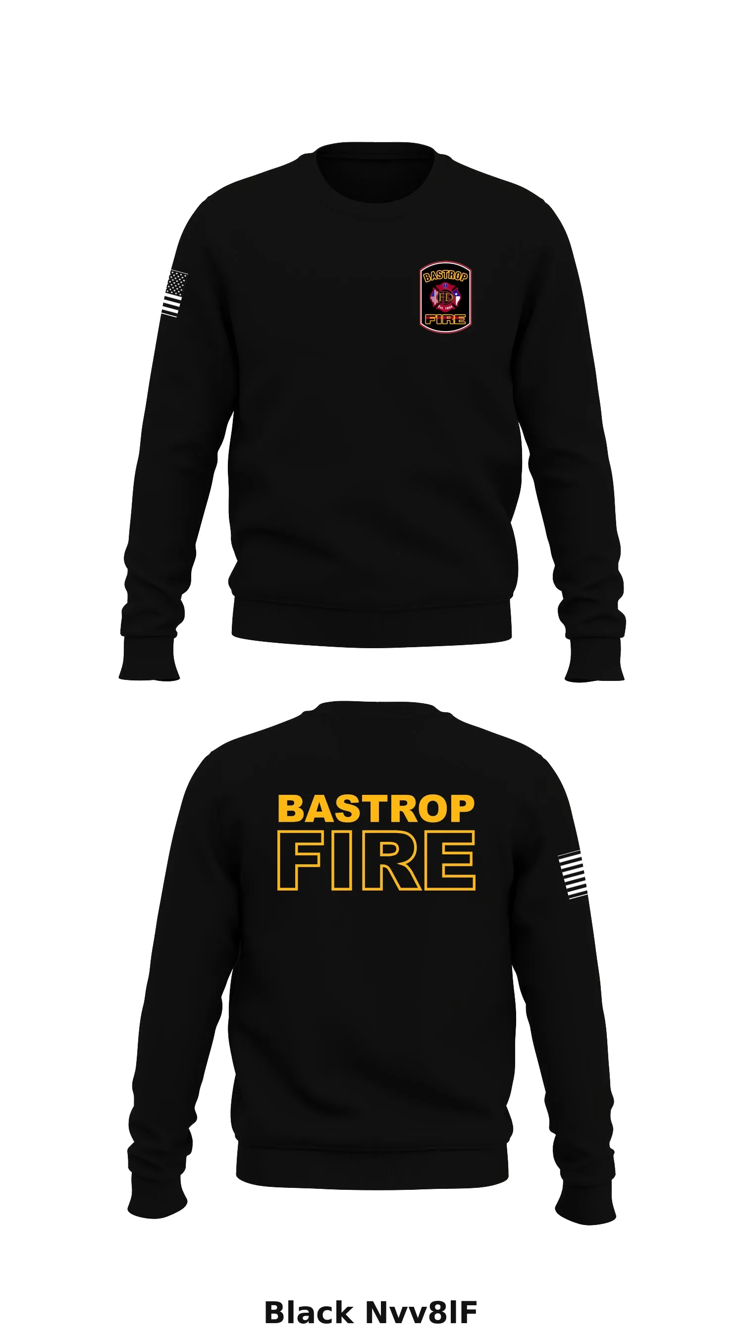 Bastrop Fire Store 1 Core Men's Crewneck Performance Sweatshirt - Nvv8lF