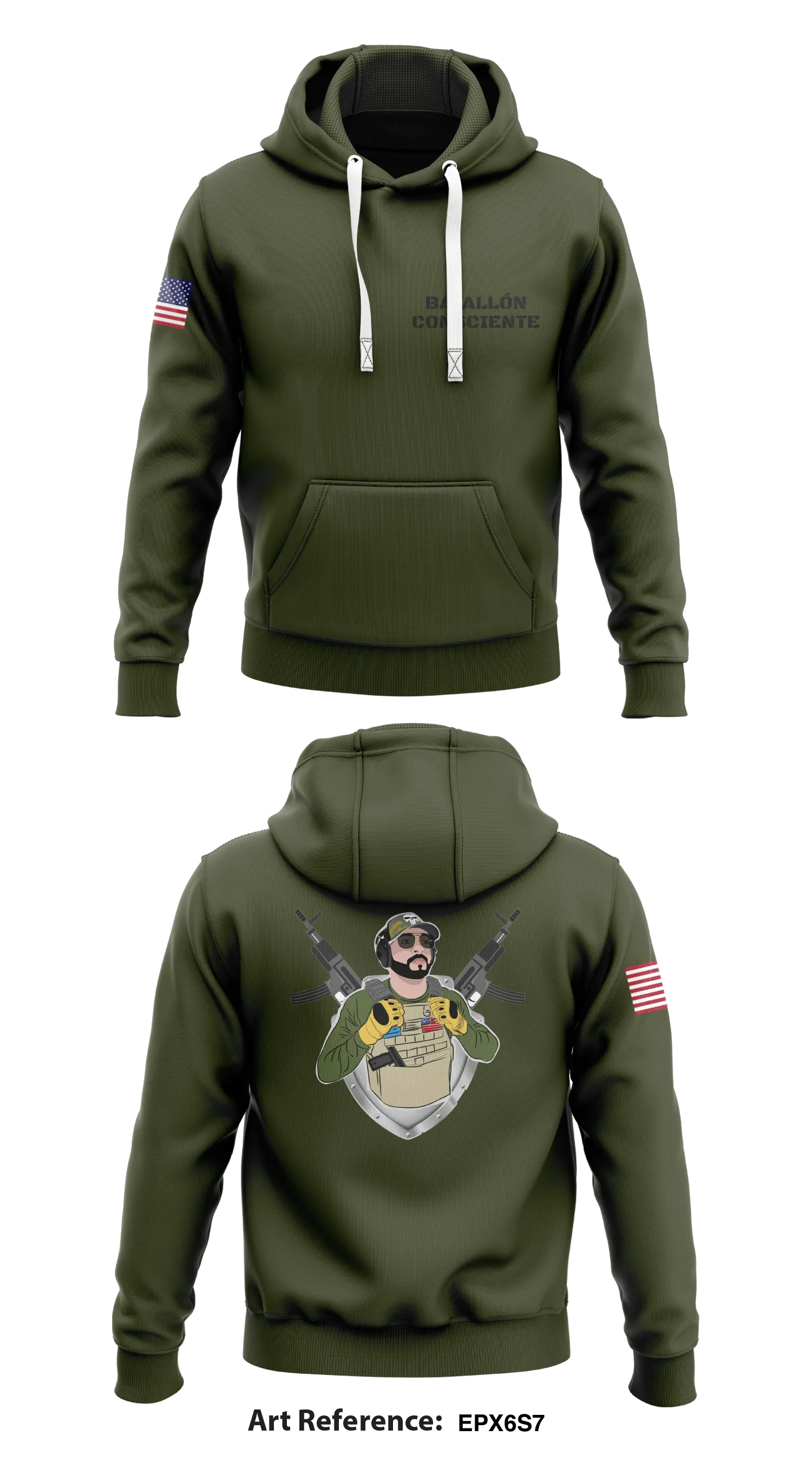 Batallón Consciente Store 1  Core Men's Hooded Performance Sweatshirt - ePx6S7