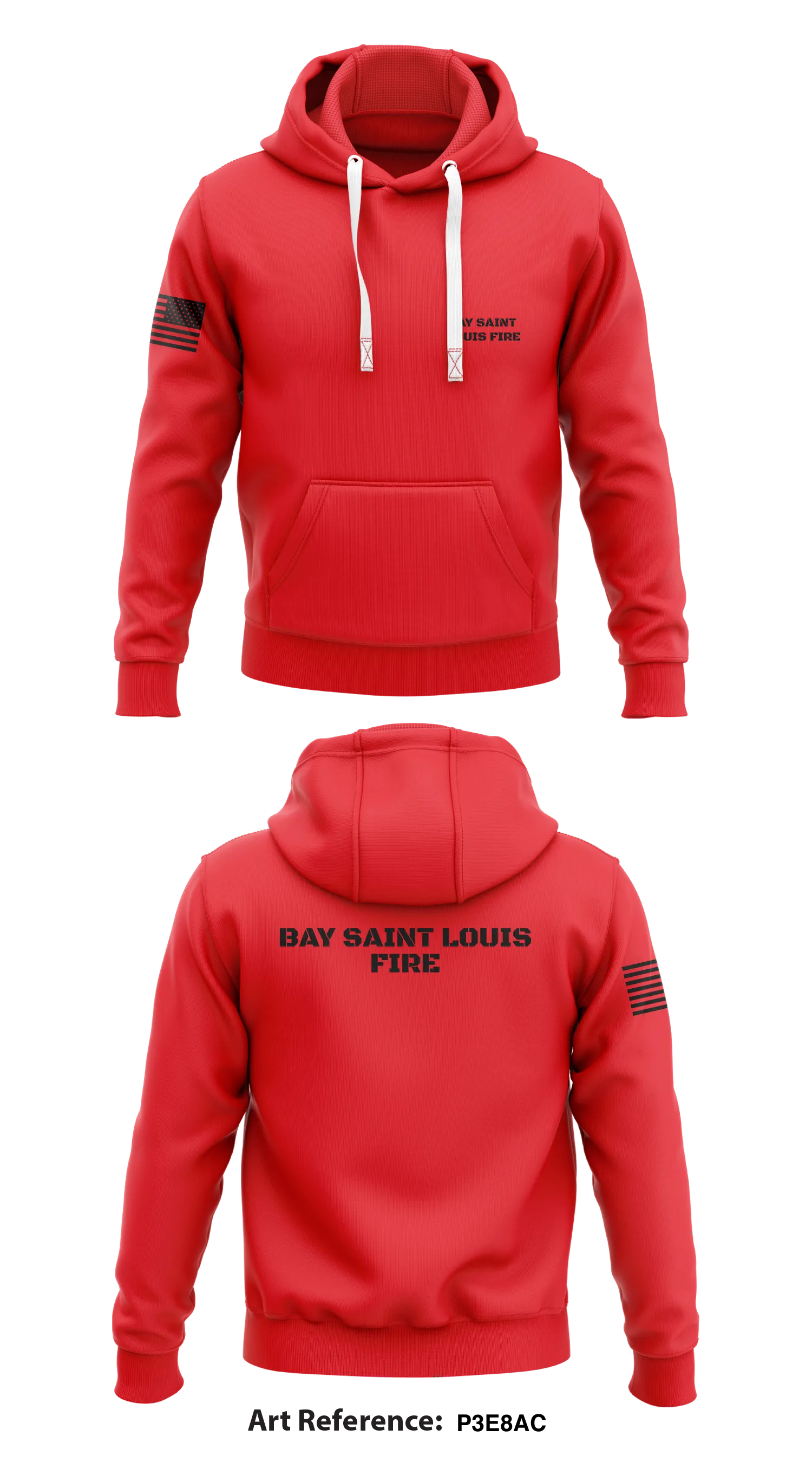 Bay Saint Louis Fire  Store 1  Core Men's Hooded Performance Sweatshirt - p3E8ac