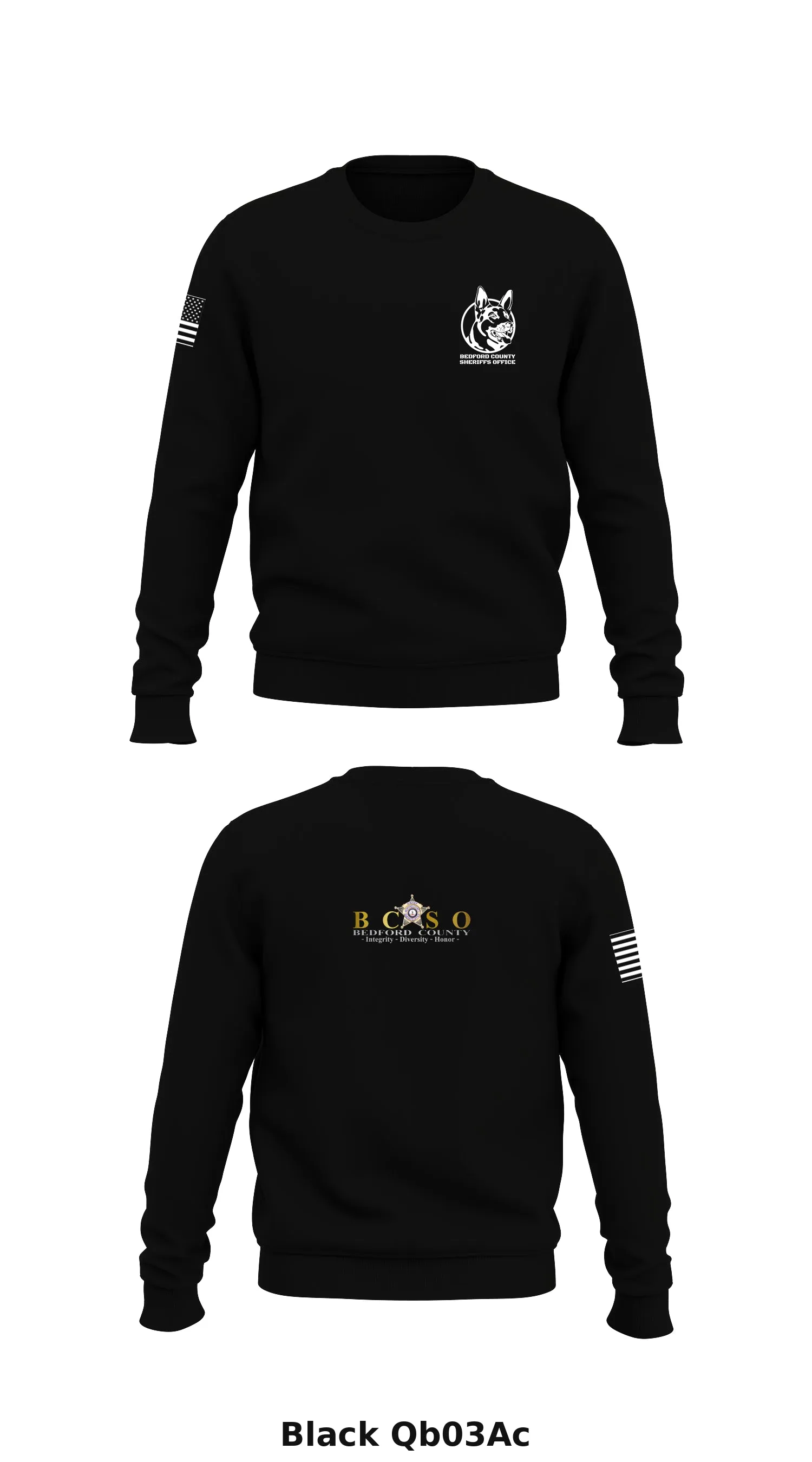 Bedford County Sheriffs Office  Store 1 Core Men's Crewneck Performance Sweatshirt - Qb03Ac