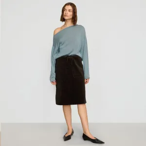 Bellamy Corduroy Tie-Waist Skirt