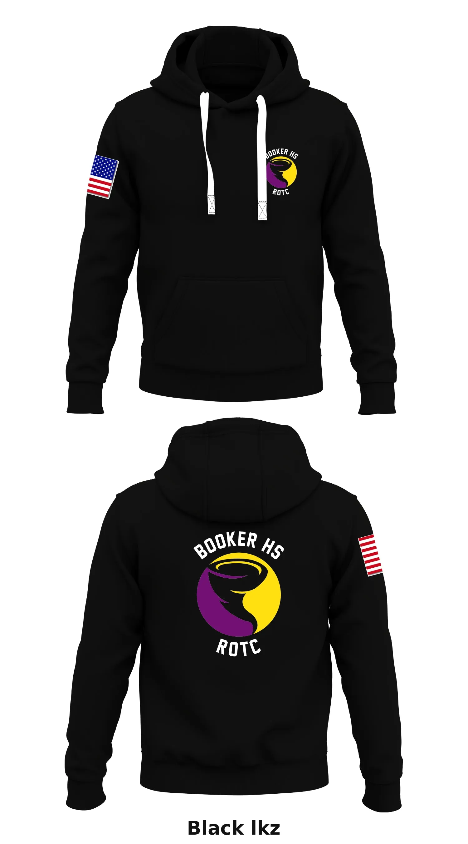 Booker HS JROTC  Store 1  Core Men's Hooded Performance Sweatshirt - lkz