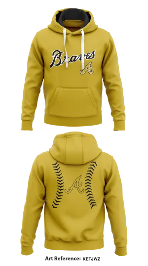 Braves Store 1  Core Men's Hooded Performance Sweatshirt - keTJwZ