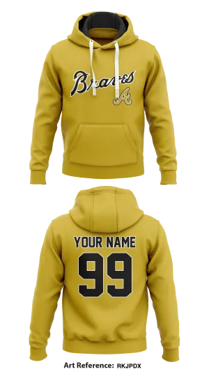 Braves Store 1  Core Men's Hooded Performance Sweatshirt - RKjPDx
