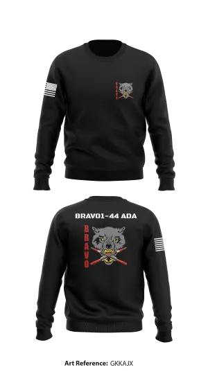 Bravo1-44 ADA Store 1 Core Men's Crewneck Performance Sweatshirt - GkKajx