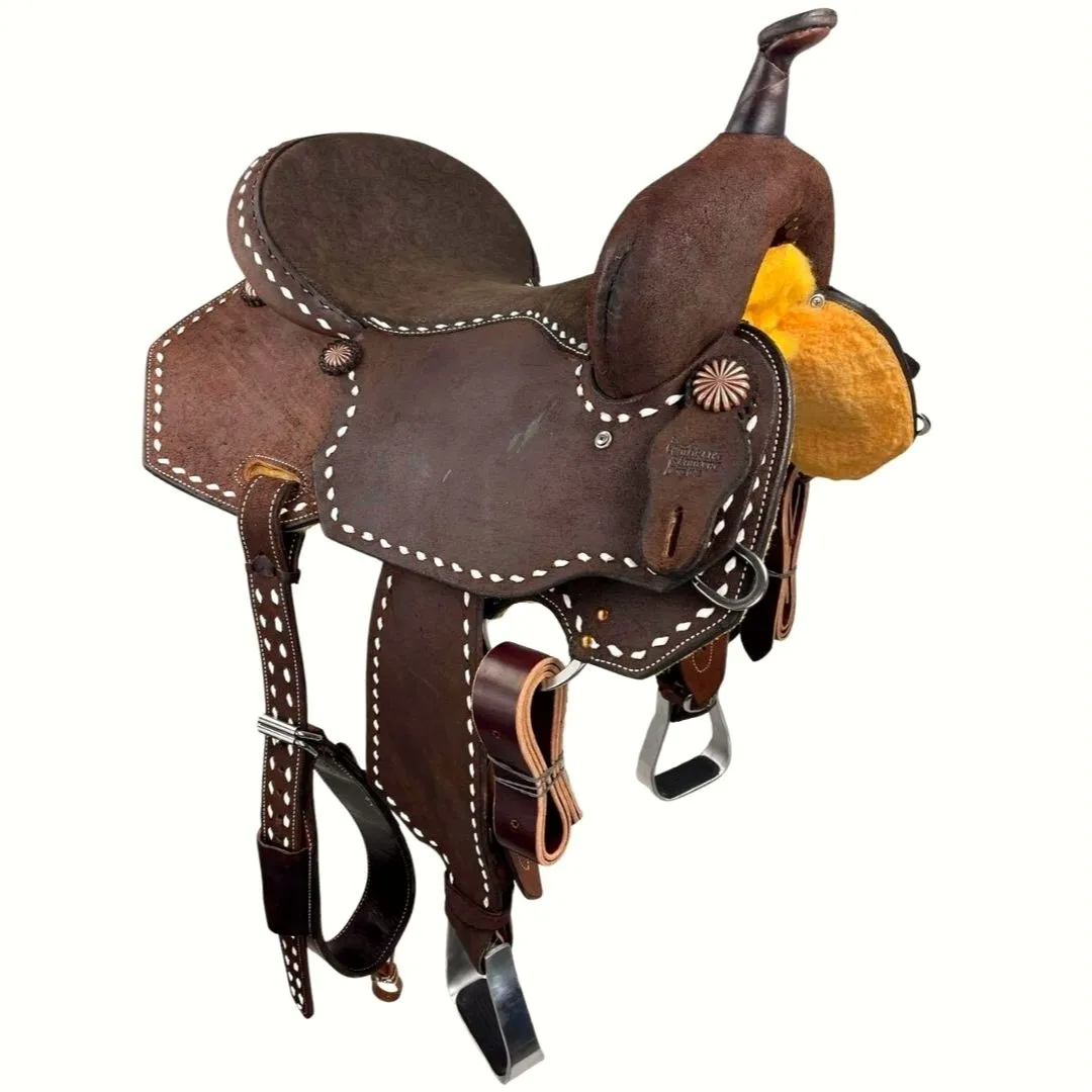 Buckstitched Barrel Saddle