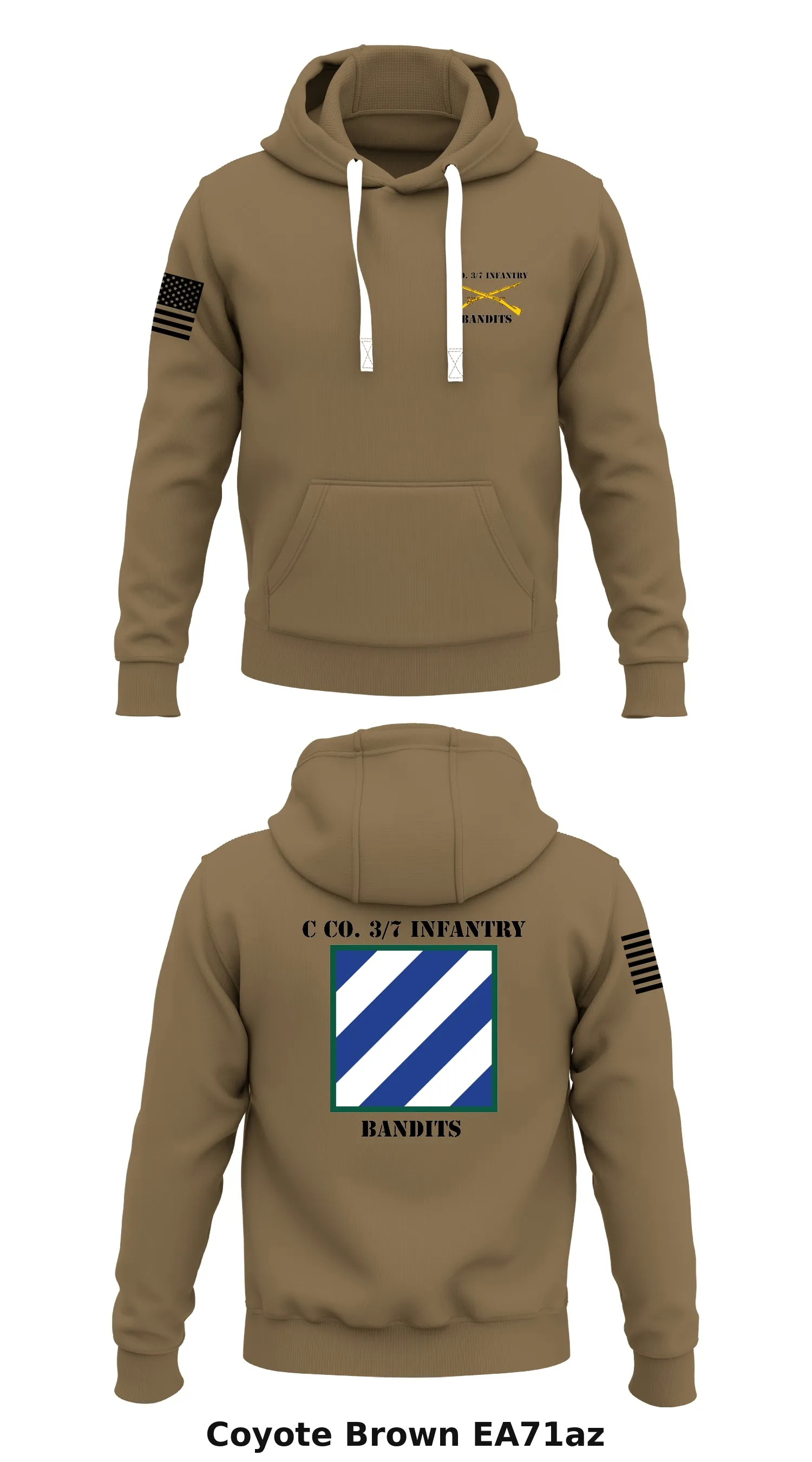 C co. 3/7 Infantry Store 1  Core Men's Hooded Performance Sweatshirt - EA71az
