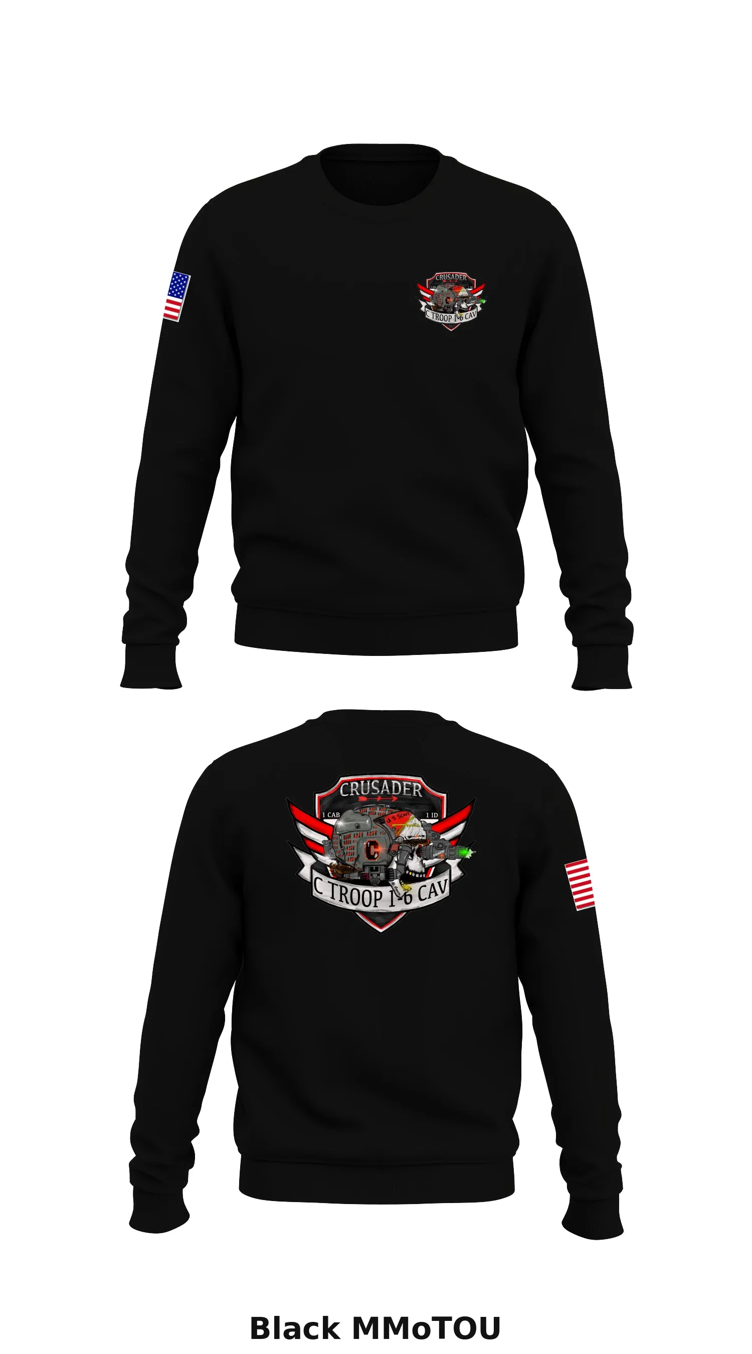 C Trp, 1-6 CAV Store 1 Core Men's Crewneck Performance Sweatshirt - MMoTOU