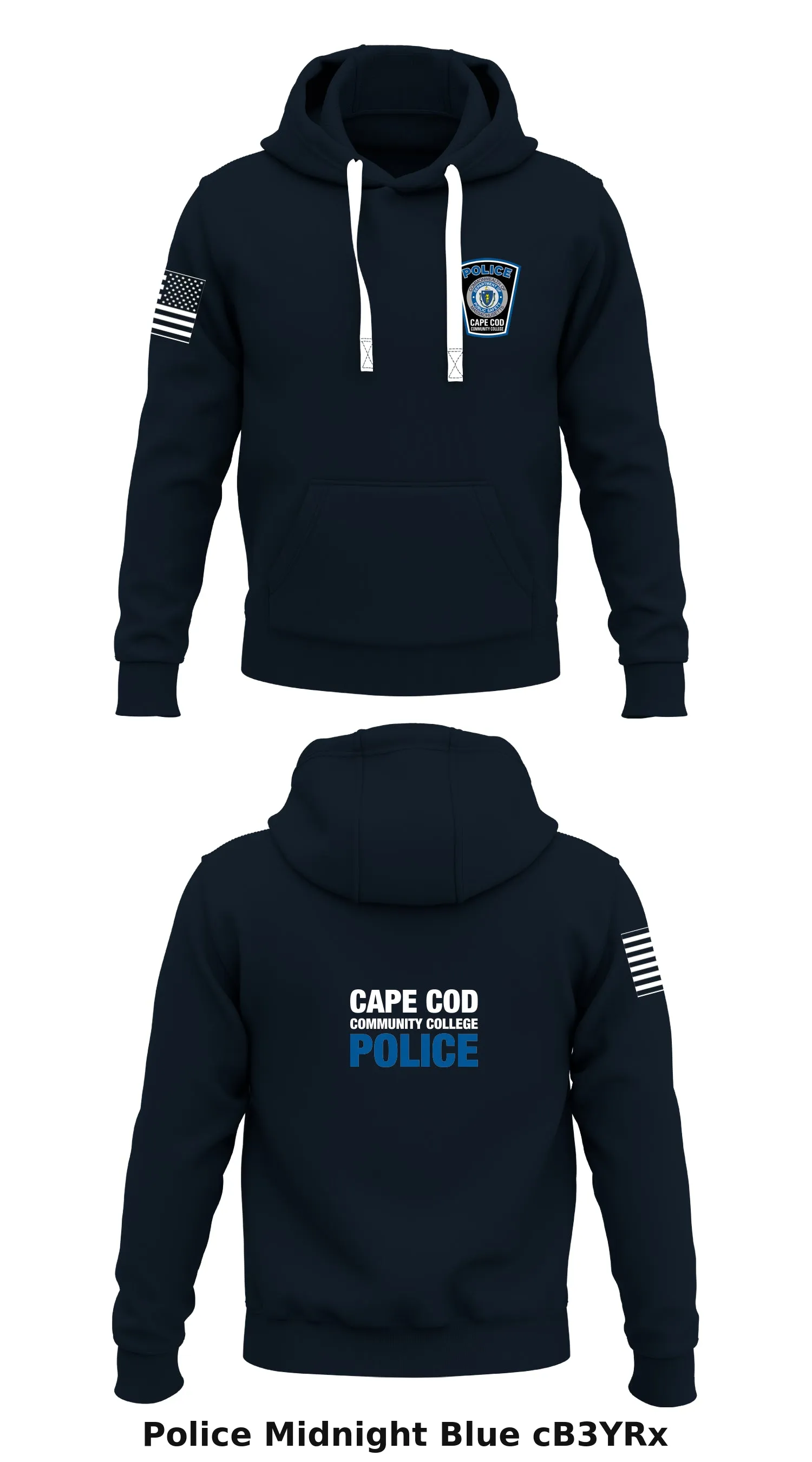 Cape Cod Community College Police Department Store 1  Core Men's Hooded Performance Sweatshirt - cB3YRx