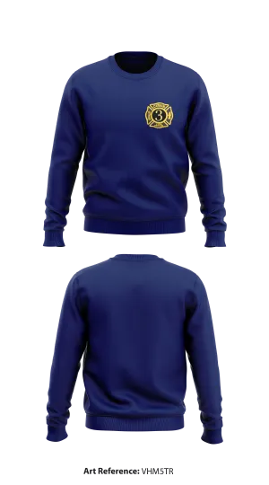 Carman Fire Department Core Men's Crewneck Performance Sweatshirt - VHm5TR