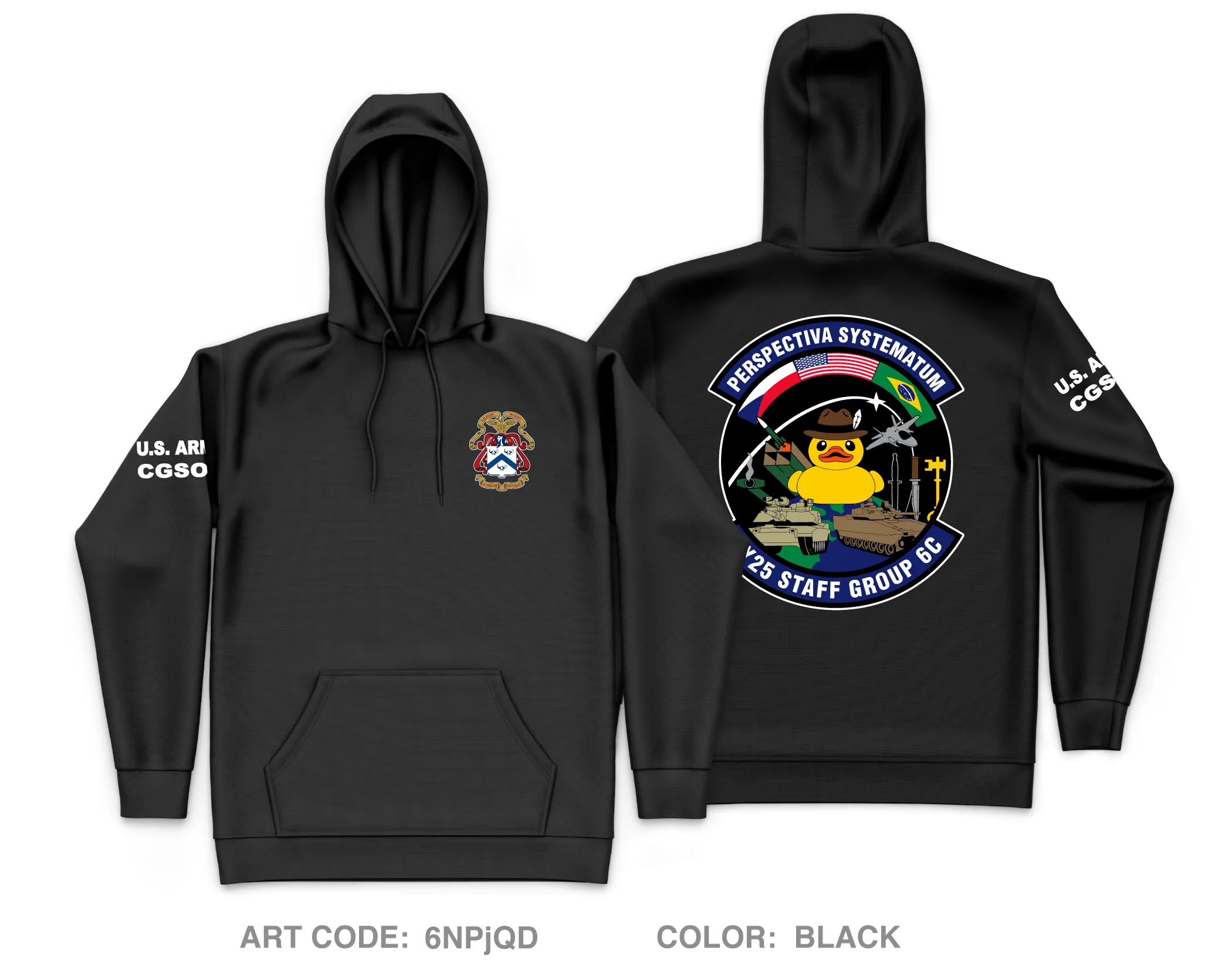 CGSOC AY25 Staff Group 6C Core Men's Hooded Performance Sweatshirt - 6NPjQD