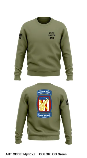 Charlie Co 209th ASB Store 1 Core Men's Crewneck Performance Sweatshirt - MjmbVz
