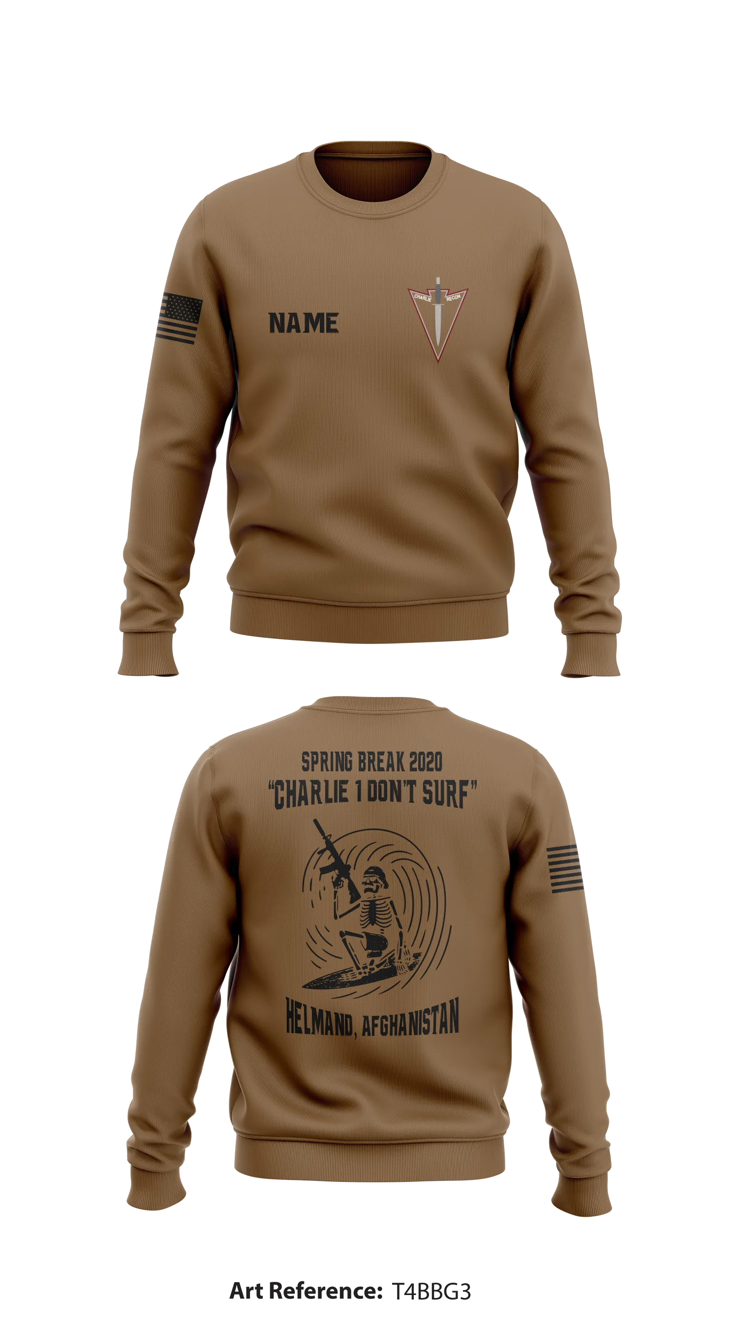 Charlie Troop, 3-71 CAV Store 1 Core Men's Crewneck Performance Sweatshirt - t4BBG3