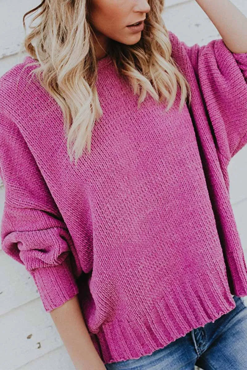 Chicindress Loose Solid Bandage Sweater