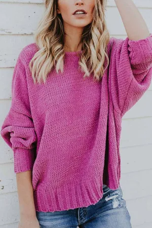 Chicindress Loose Solid Bandage Sweater
