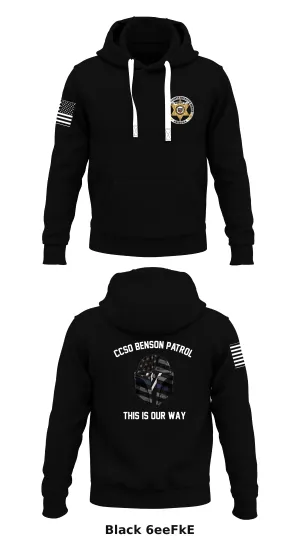 COCHISE COUNTY SHERIFF’S OFFICE BENSON PATROL STORE 1  Core Men's Hooded Performance Sweatshirt - 6eeFkE