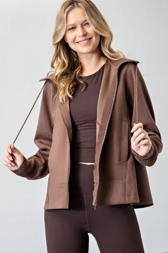 Coffee Hooded Jacket