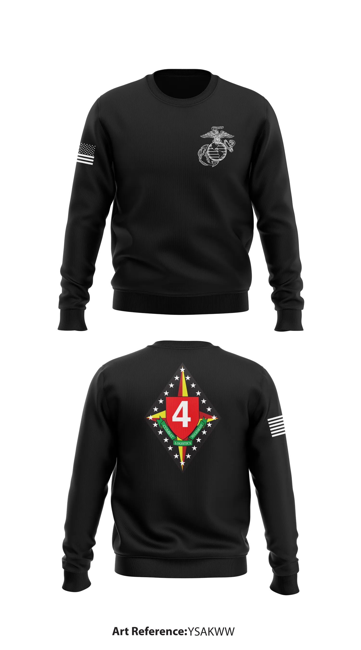 COMBAT LOGISTICS REGIMENT 4 Store 1 Core Men's Crewneck Performance Sweatshirt - ysAKWW
