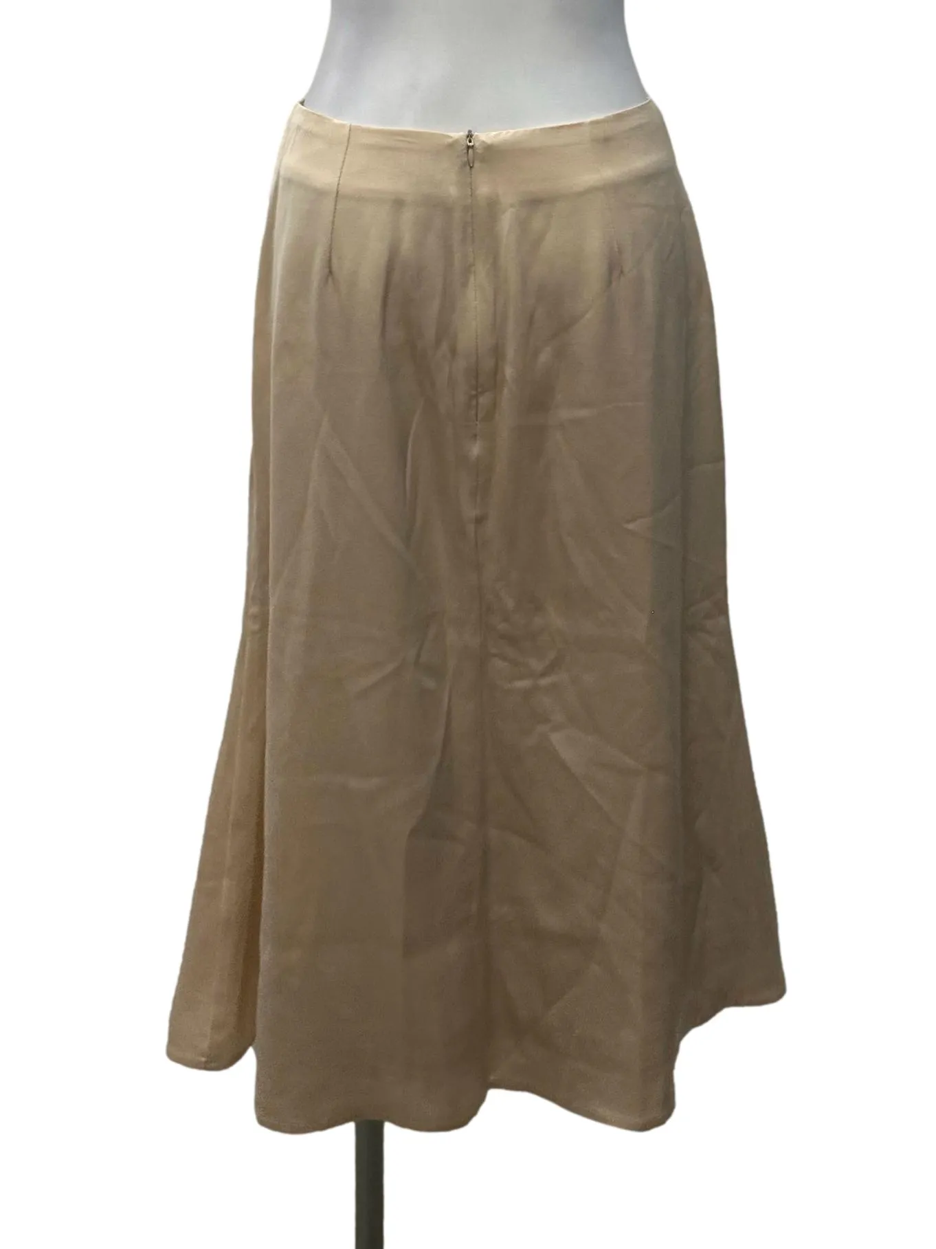 Cream Satin Skirt