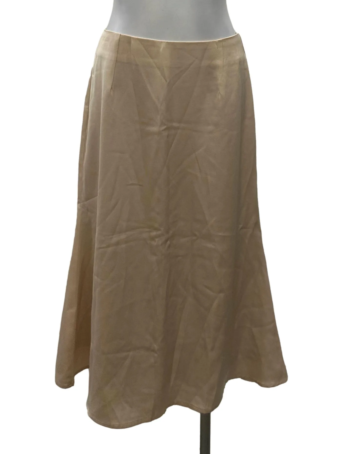 Cream Satin Skirt