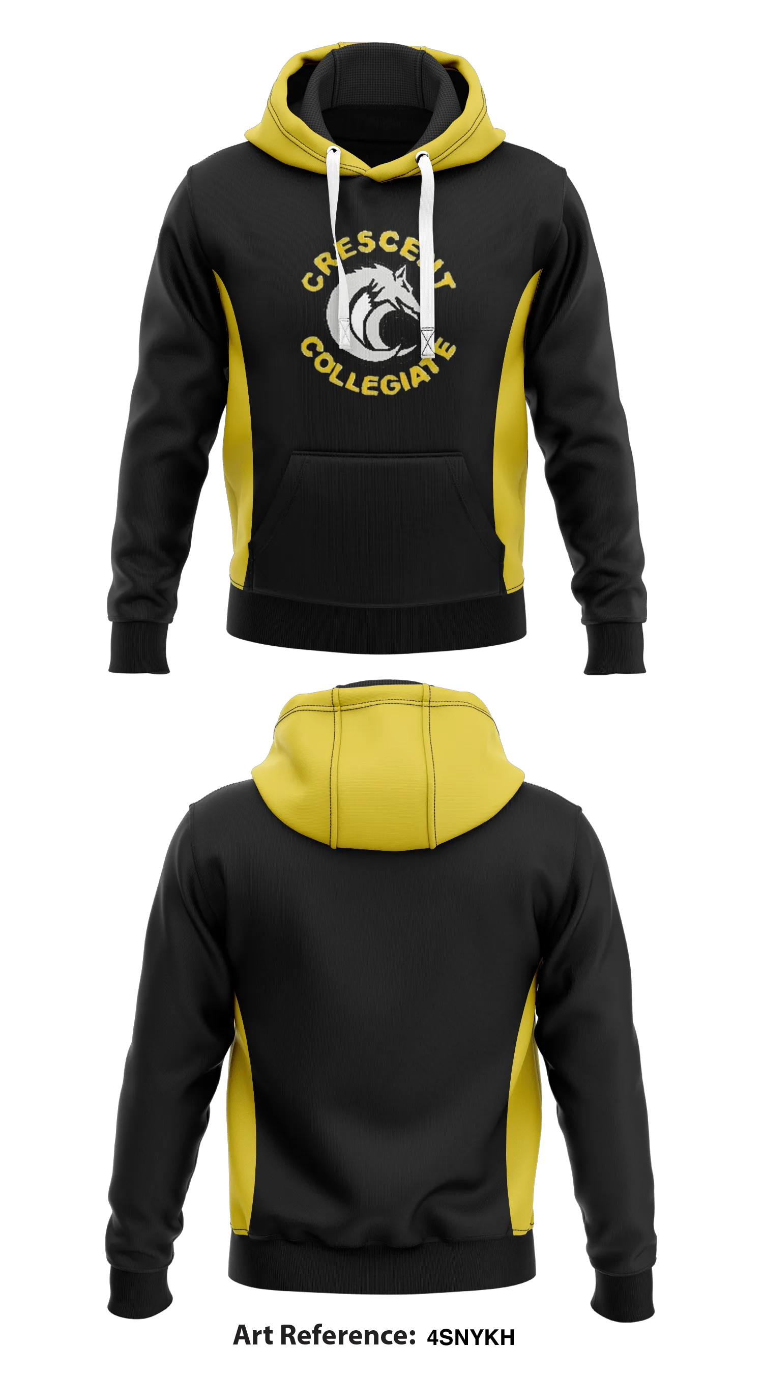 Crescent Coyotes Store 1 Core Men's Hooded Performance Sweatshirt - 4SNyKH