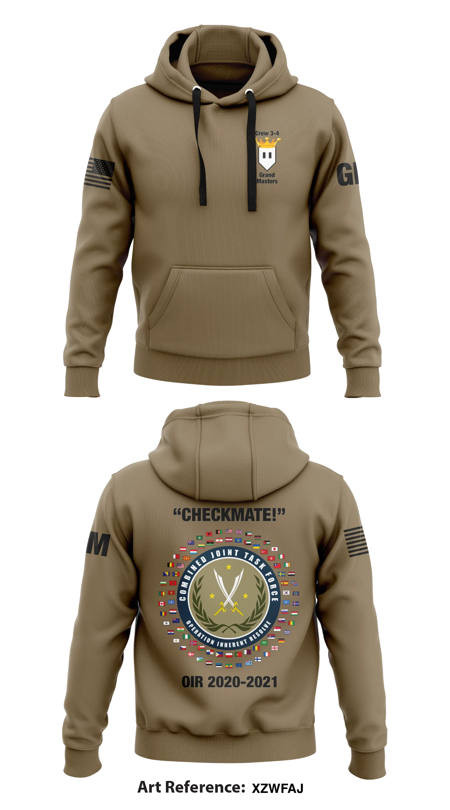 Crew 34, DET 3, 1st Space BDE Store 1  Core Men's Hooded Performance Sweatshirt - xzwFaj