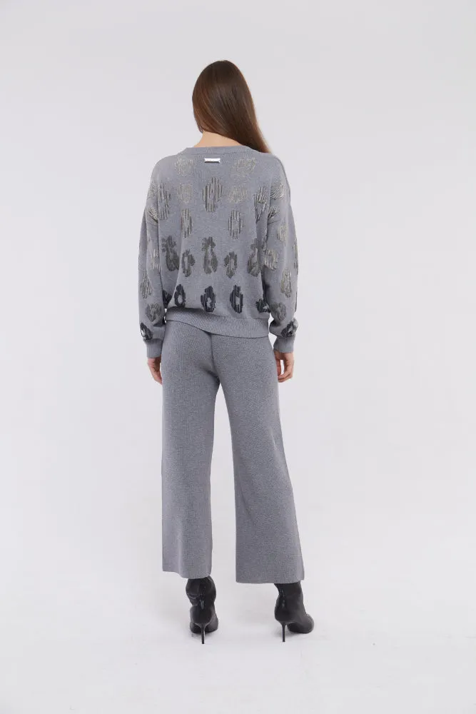 Cropped Culottes in Stone