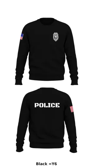 Crossett Police Department  Store 1 Core Men's Crewneck Performance Sweatshirt - 0