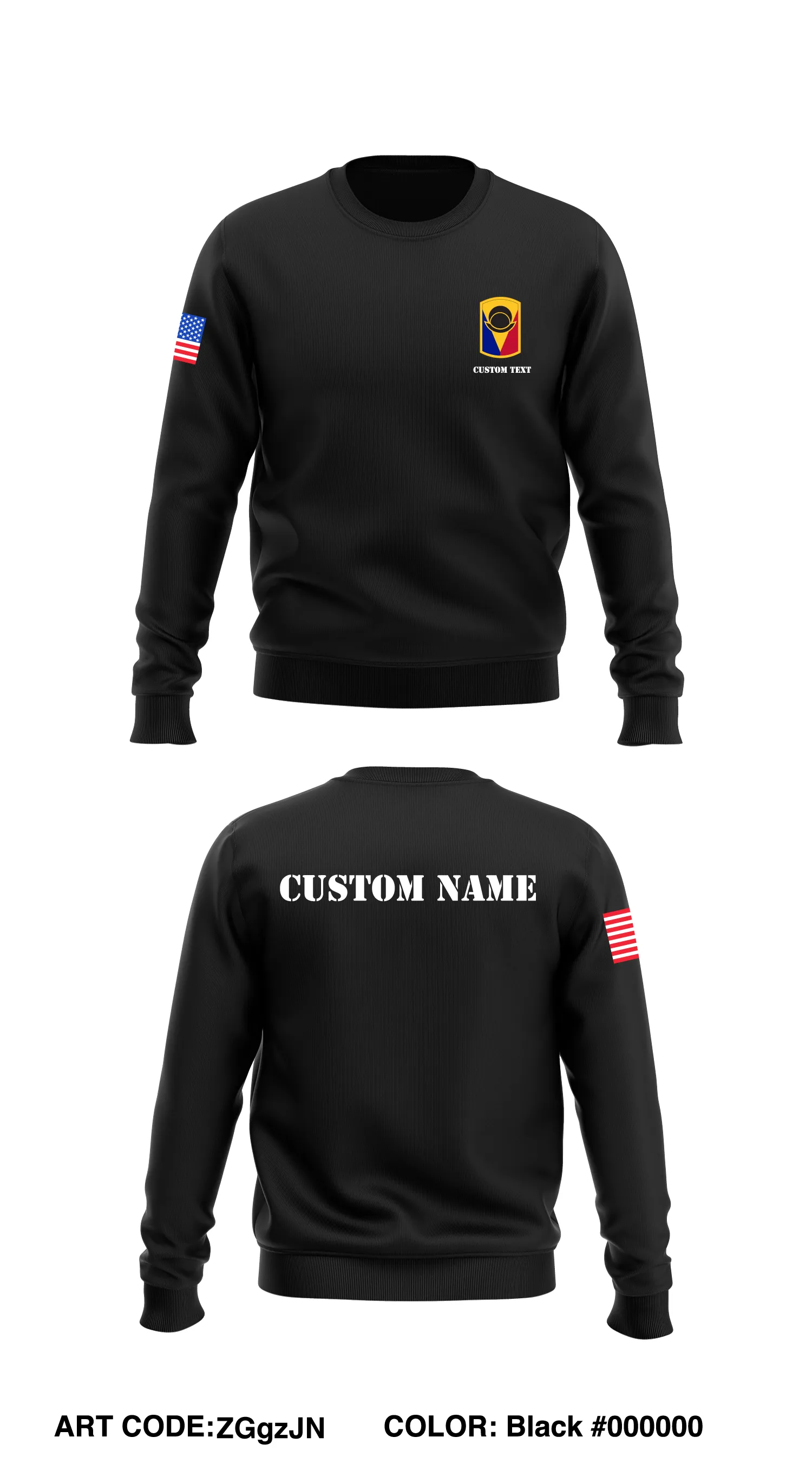 CUSTOM 53rd Brigade Core Men's Crewneck Performance Sweatshirt - ZGgzJN