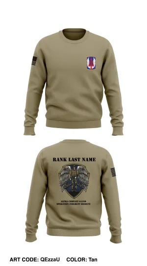 CUSTOM A Co 642D ASB Core Men's Crewneck Performance Sweatshirt - QEzzaU