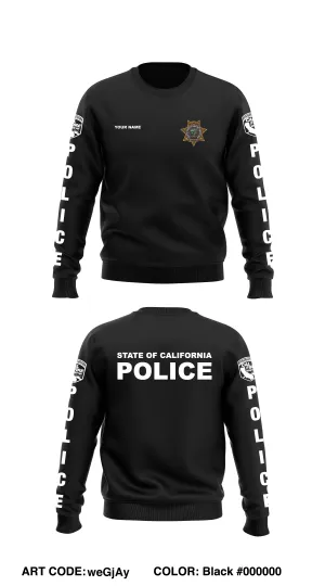 Custom CAL FIRE LAW ENFORCEMENT TRAINING Store 1 Core Men's Crewneck Performance Sweatshirt - weGjAy
