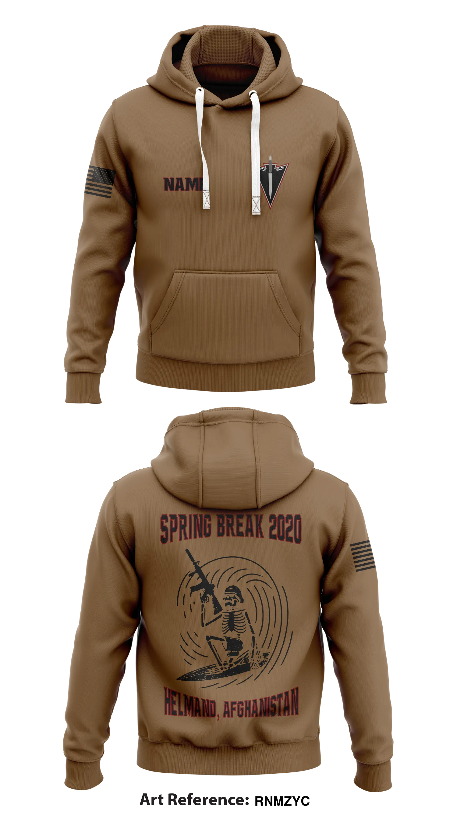 CUSTOM Charlie Troop, 3-71 CAV Store 1  Core Men's Hooded Performance Sweatshirt - rnmzYc