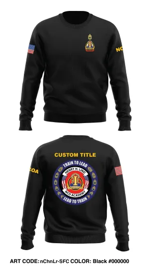 CUSTOM - I CORPS, NCO ACADEMY Store 1 Core Men's Crewneck Performance Sweatshirt - nChnLr-SFC