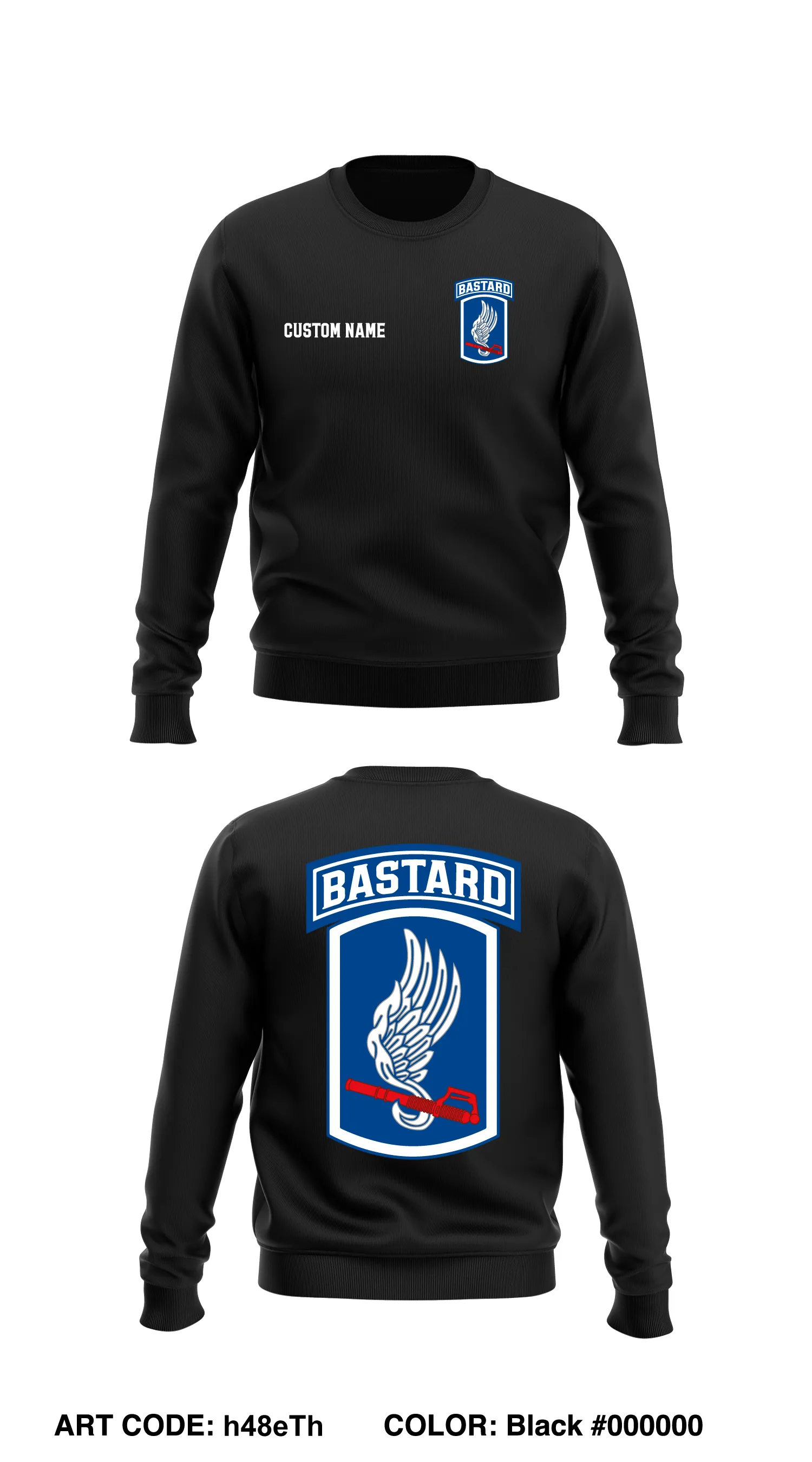 CUSTOM Mod Co, 1-503 Core Men's Crewneck Performance Sweatshirt - h48eTh