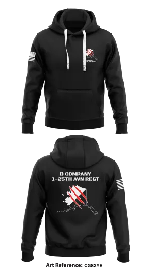 D Company, 1-25th AVN REGT Store 1  Core Men's Hooded Performance Sweatshirt - CGSxYe