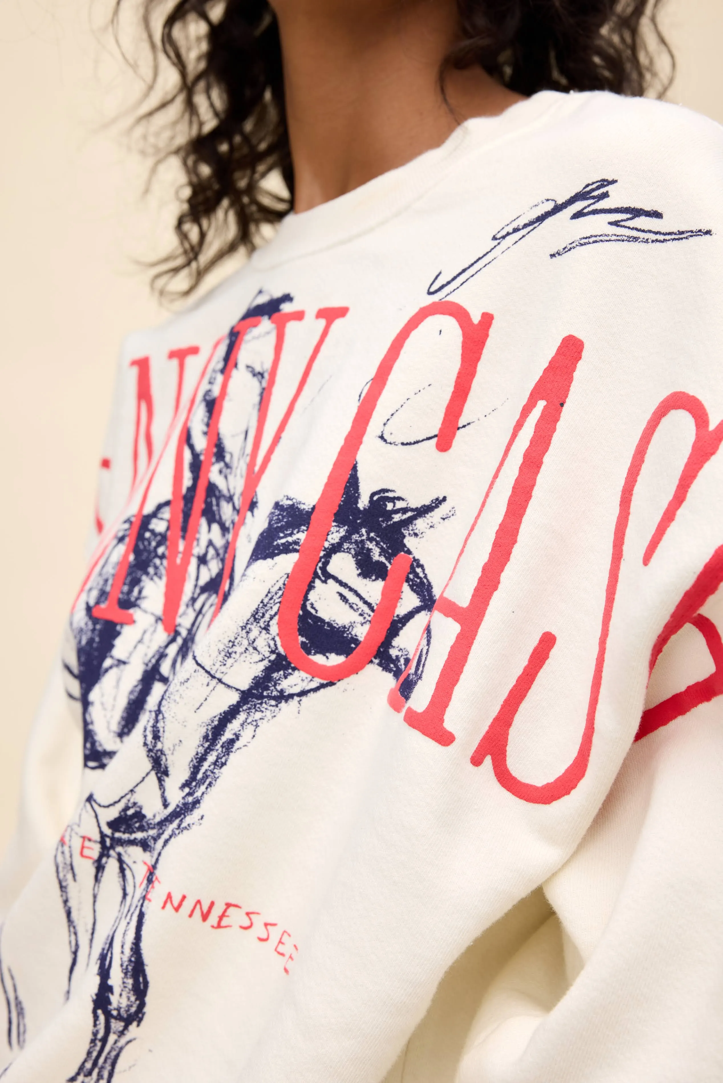 DAYDREAMER - JOHNNY CASH WILDERNESS BOYFRIEND SWEATSHIRT