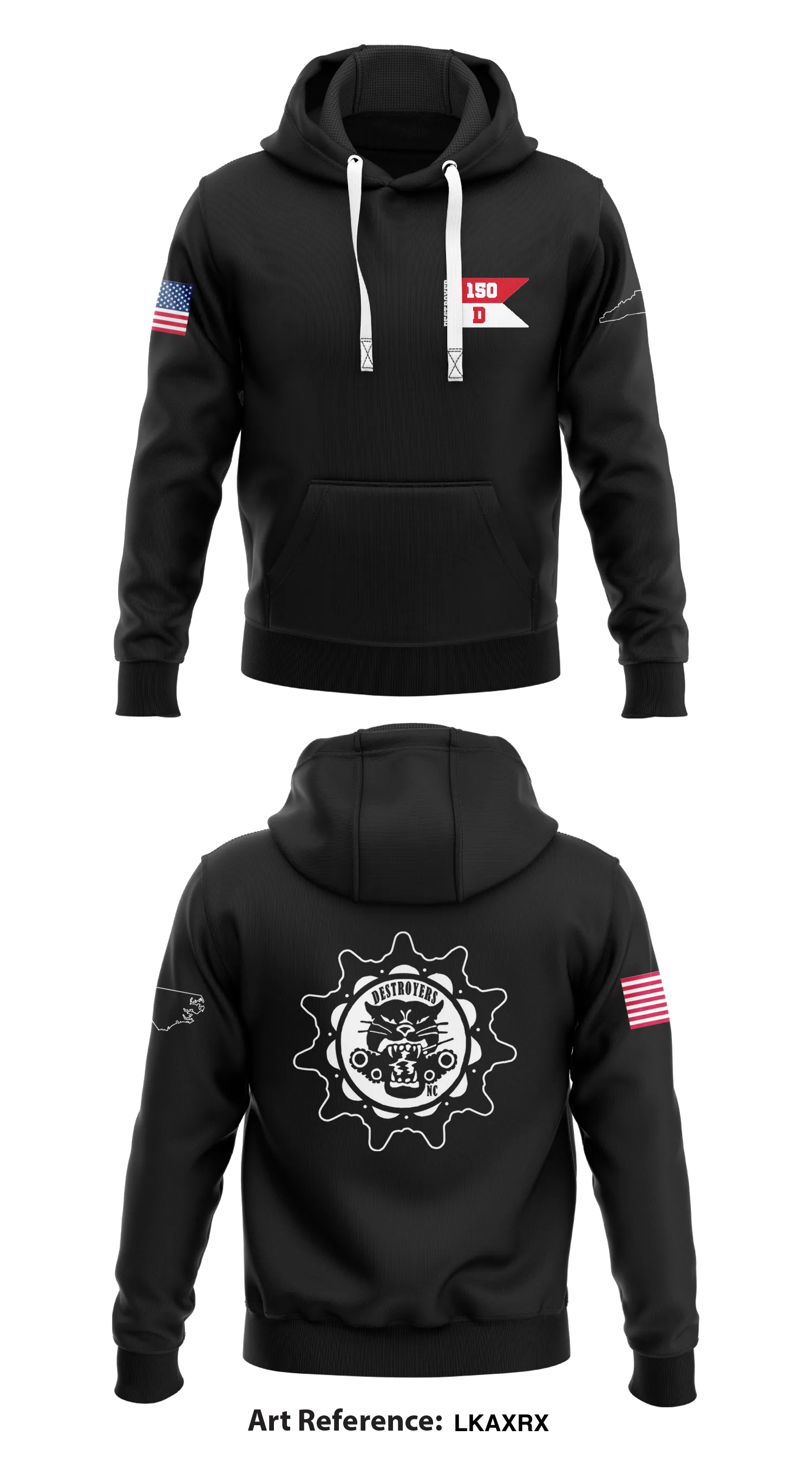 Delta Troop 1/15th ARS  Core Men's Hooded Performance Sweatshirt - LKAXRx
