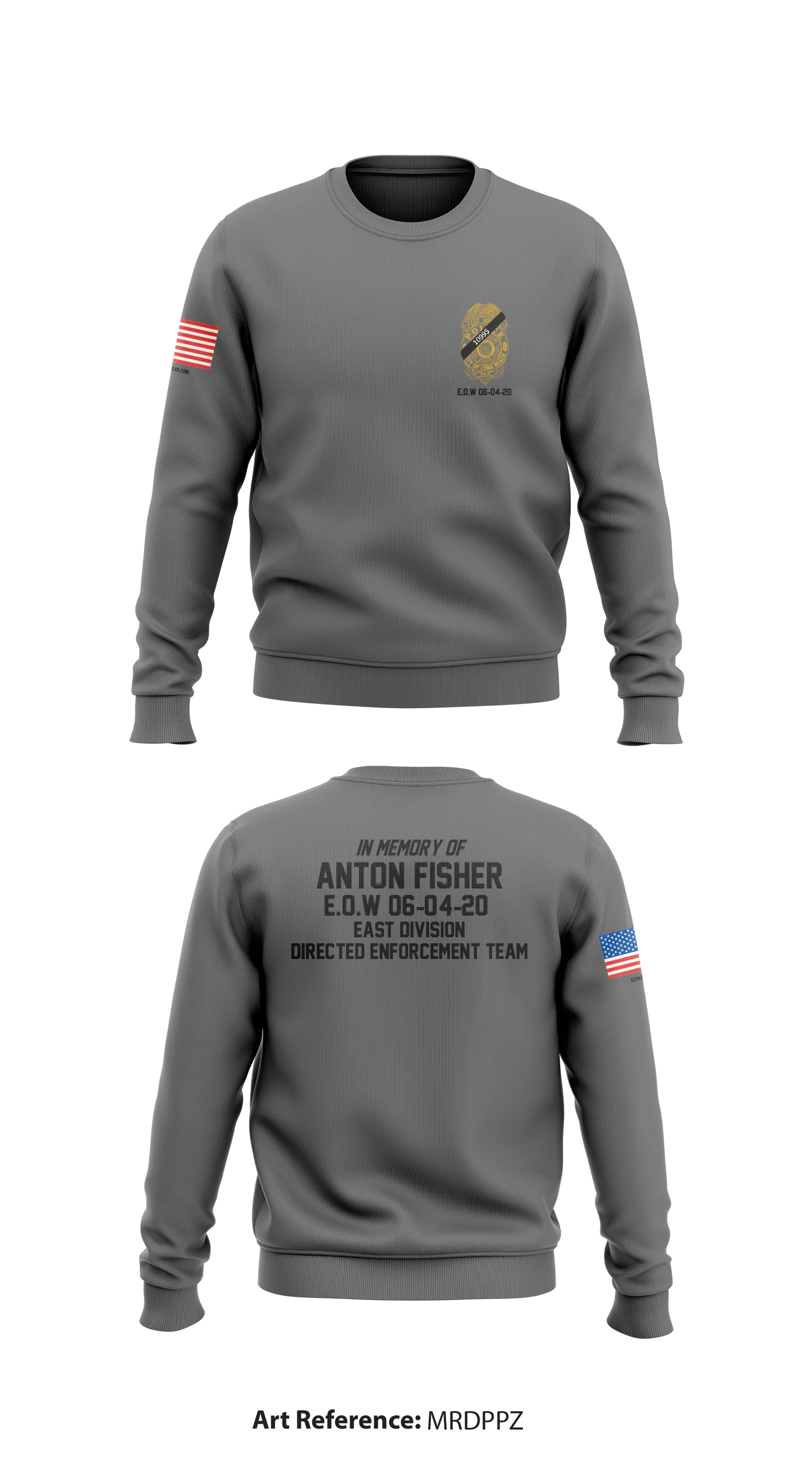 DIRECTED ENFORCEMENT TEAM EAST DIVISION Store 1 Core Men's Crewneck Performance Sweatshirt - mRdPpZ