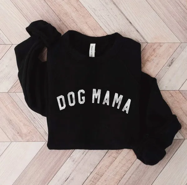 DOG MAMA Unisex Crewneck Pullover Sweatshirt