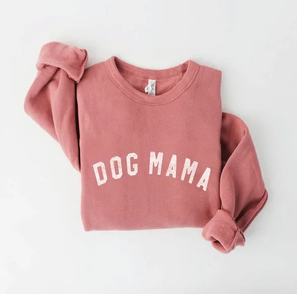 DOG MAMA Unisex Crewneck Pullover Sweatshirt