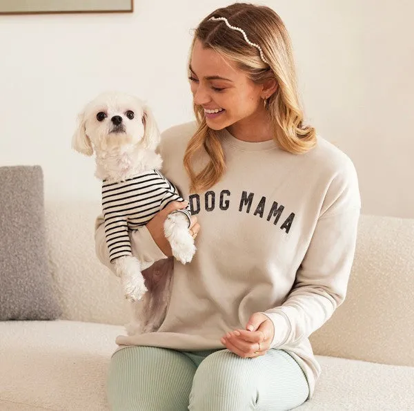 DOG MAMA Unisex Crewneck Pullover Sweatshirt
