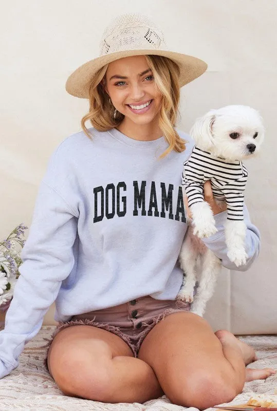 DOG MAMA Unisex Crewneck Pullover Sweatshirt
