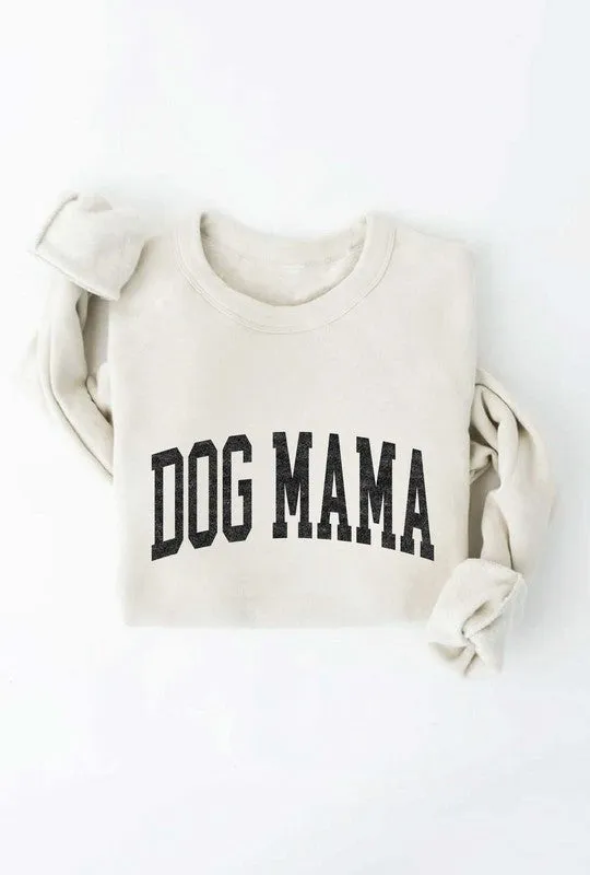 DOG MAMA Unisex Crewneck Pullover Sweatshirt
