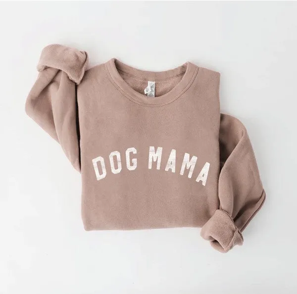 DOG MAMA Unisex Crewneck Pullover Sweatshirt